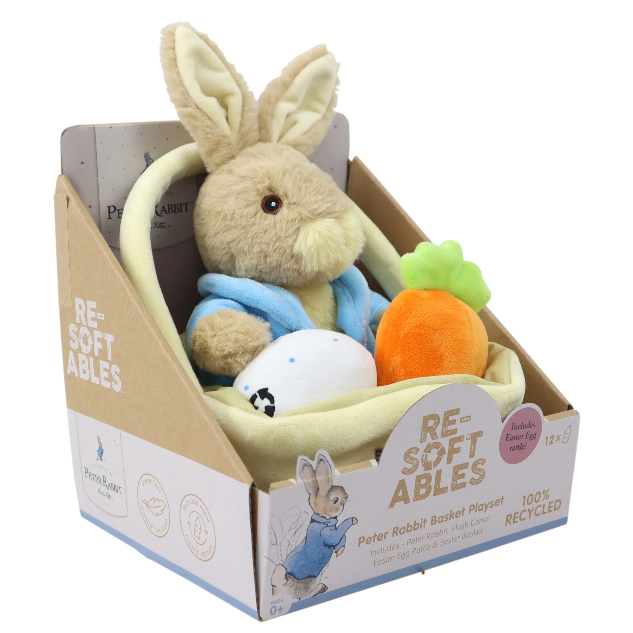 Resoftables Peter Rabbit 9 Inch In Basket - Image 3