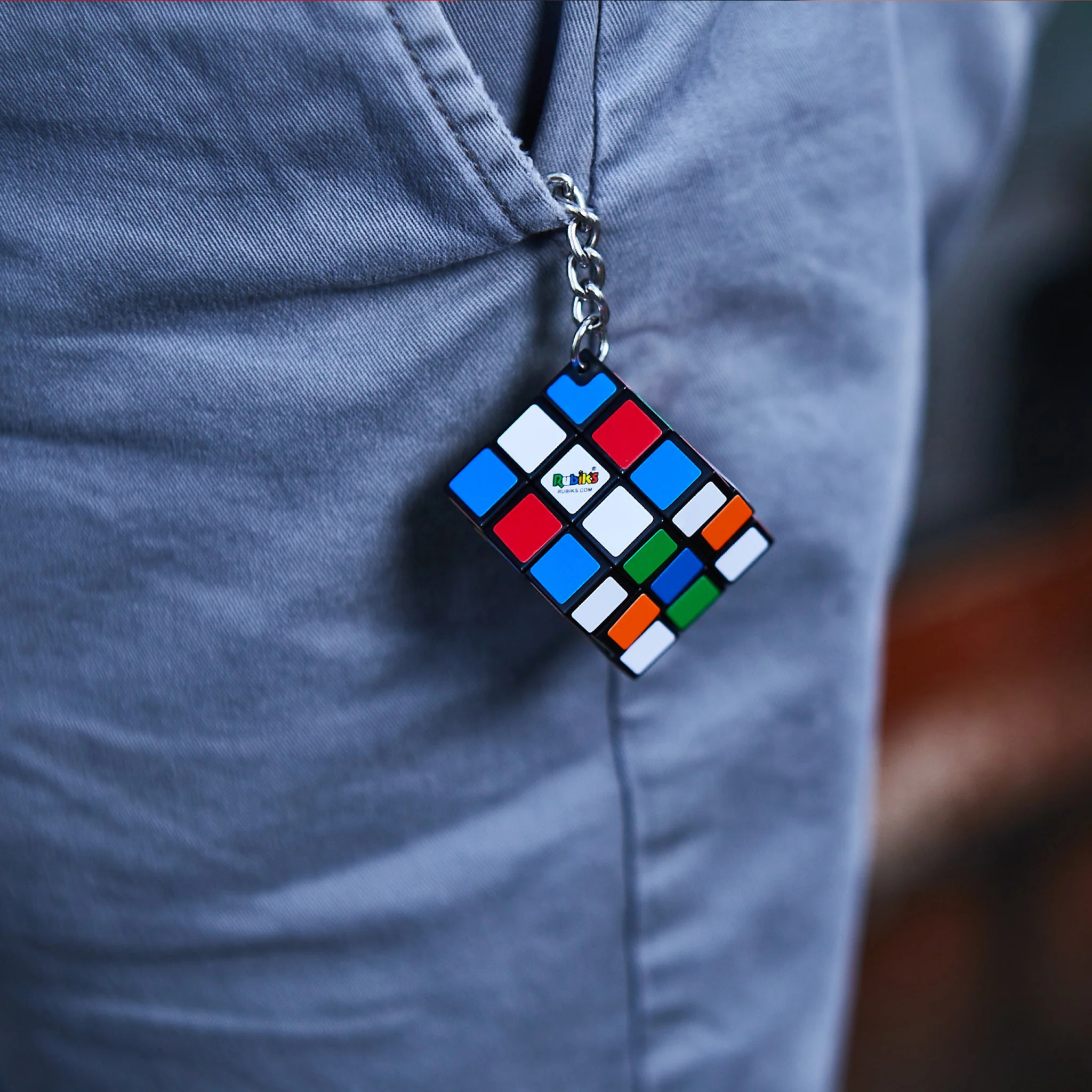 Rubik’s 3x3 Cube Keychain Puzzle - Image 4