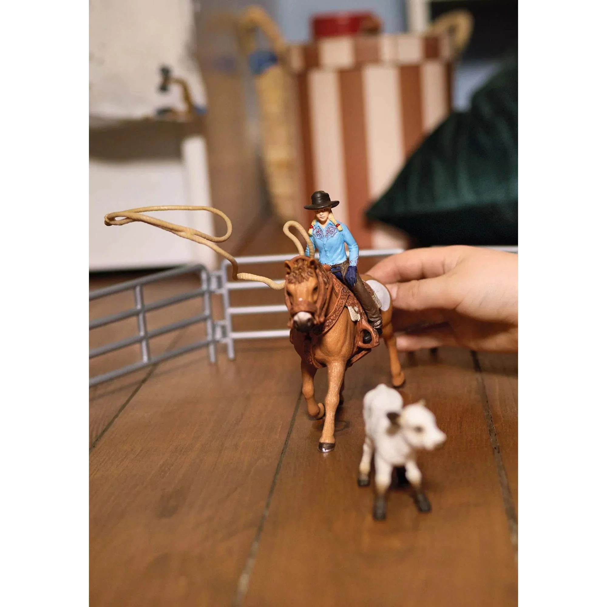 Schleich Cowgirl Team Roping Fun Set - Image 6
