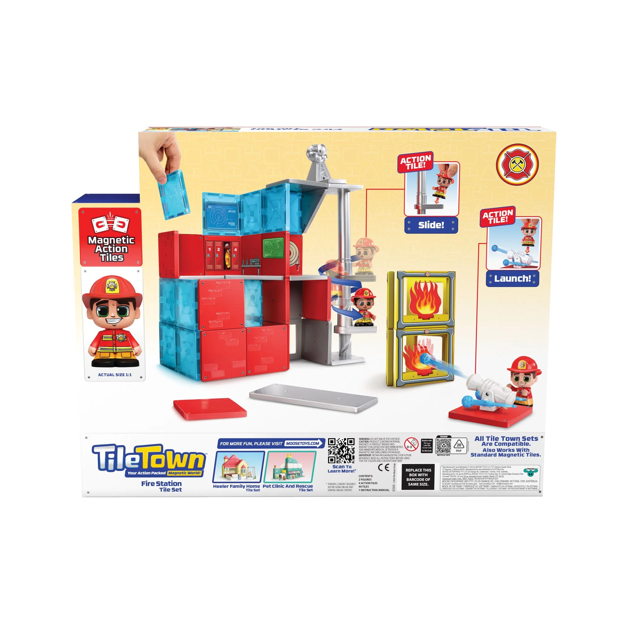 Tile Town Fire Station 46 Piece Tile Set - Image 2