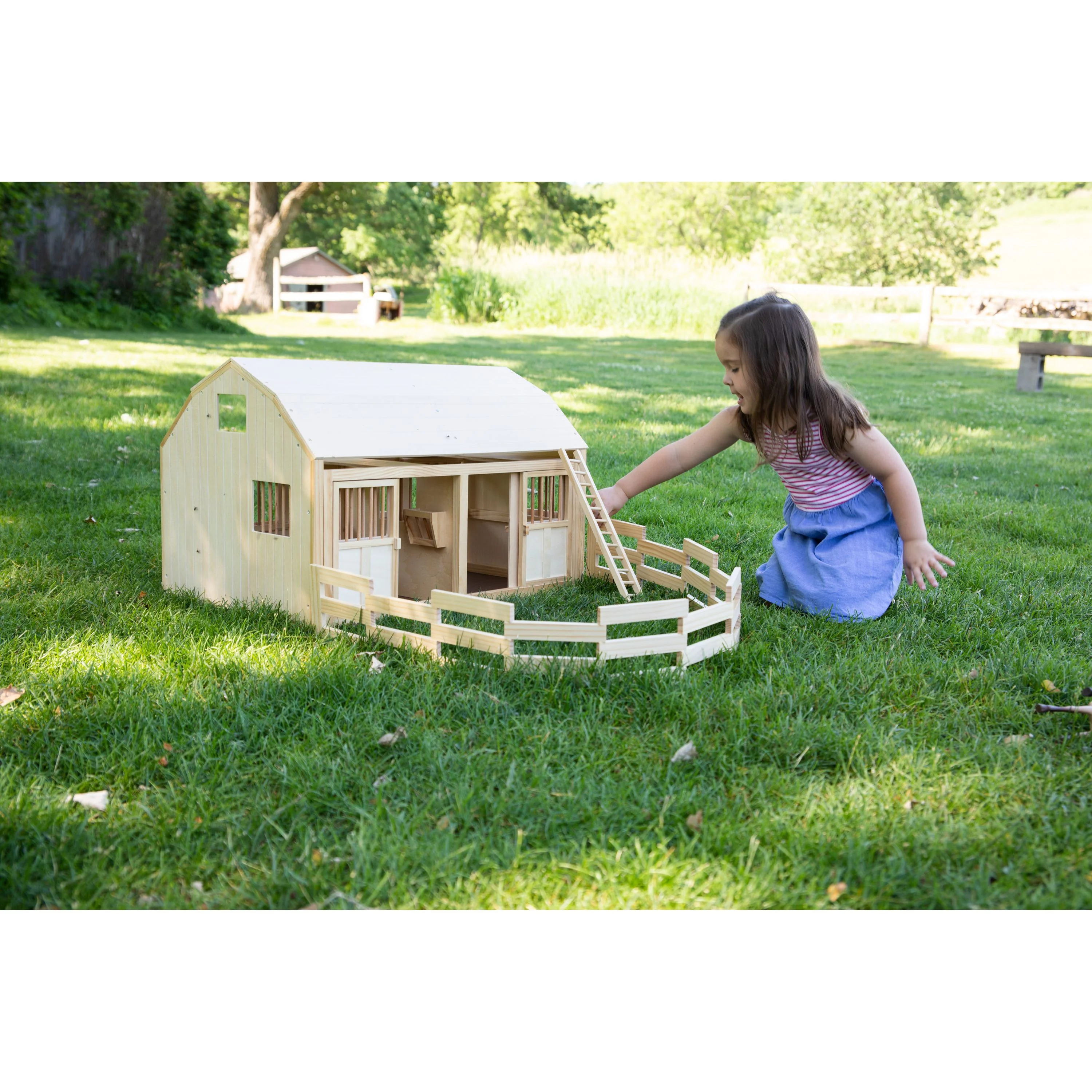 TOMY Countryside Wooden Stable & Barn Set - Image 3