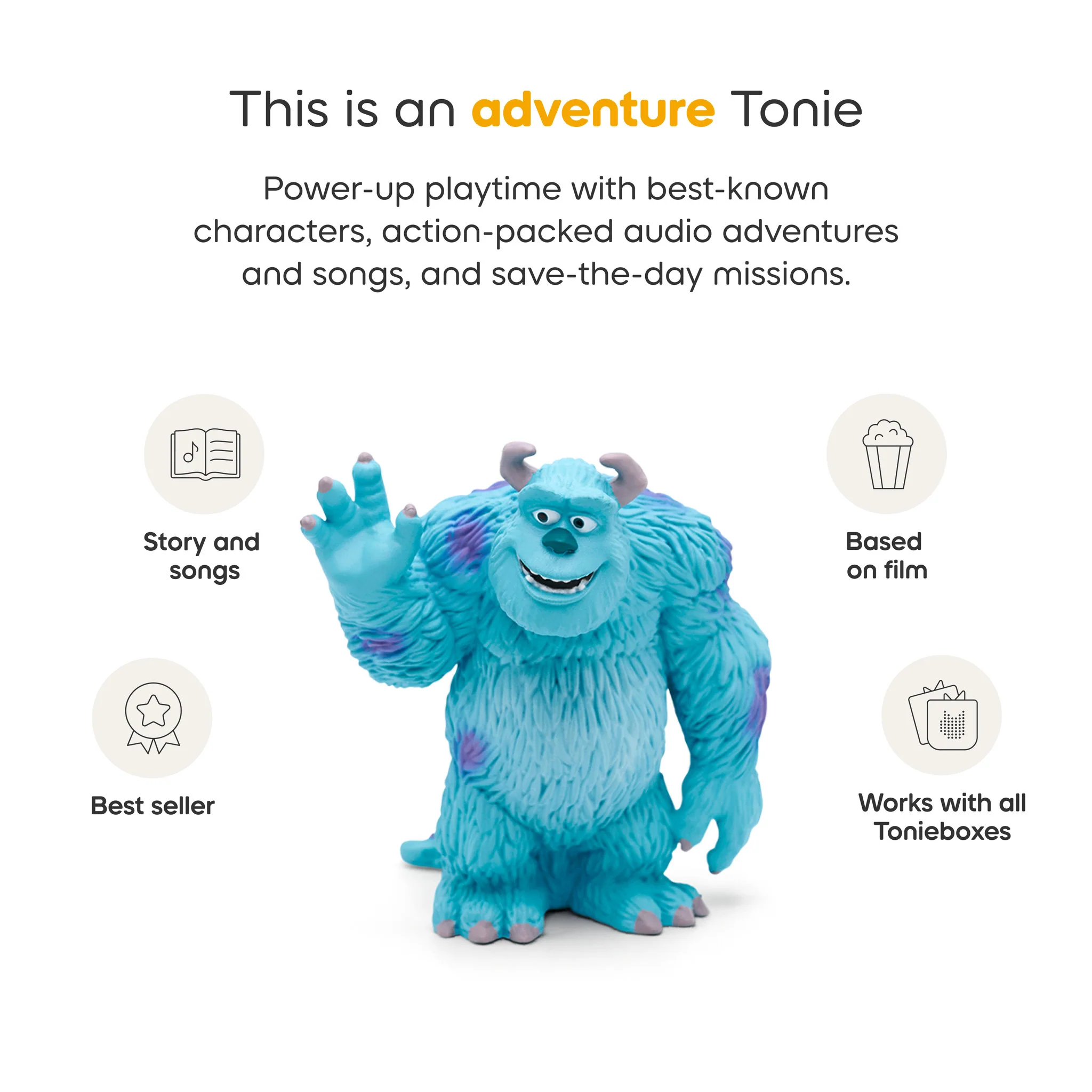 Tonies Audio Character - Disney Pixar Monsters Inc - Sulley - Image 3
