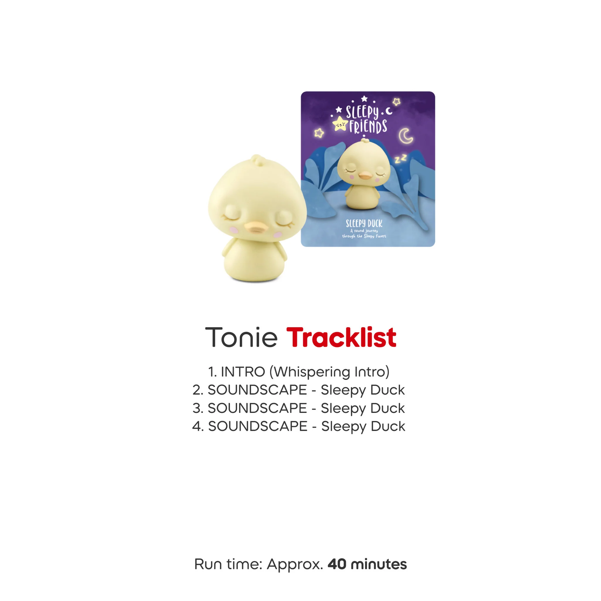 Tonies Audio Character Sleepy Friends - Duck Nature Soundcapes - Image 3