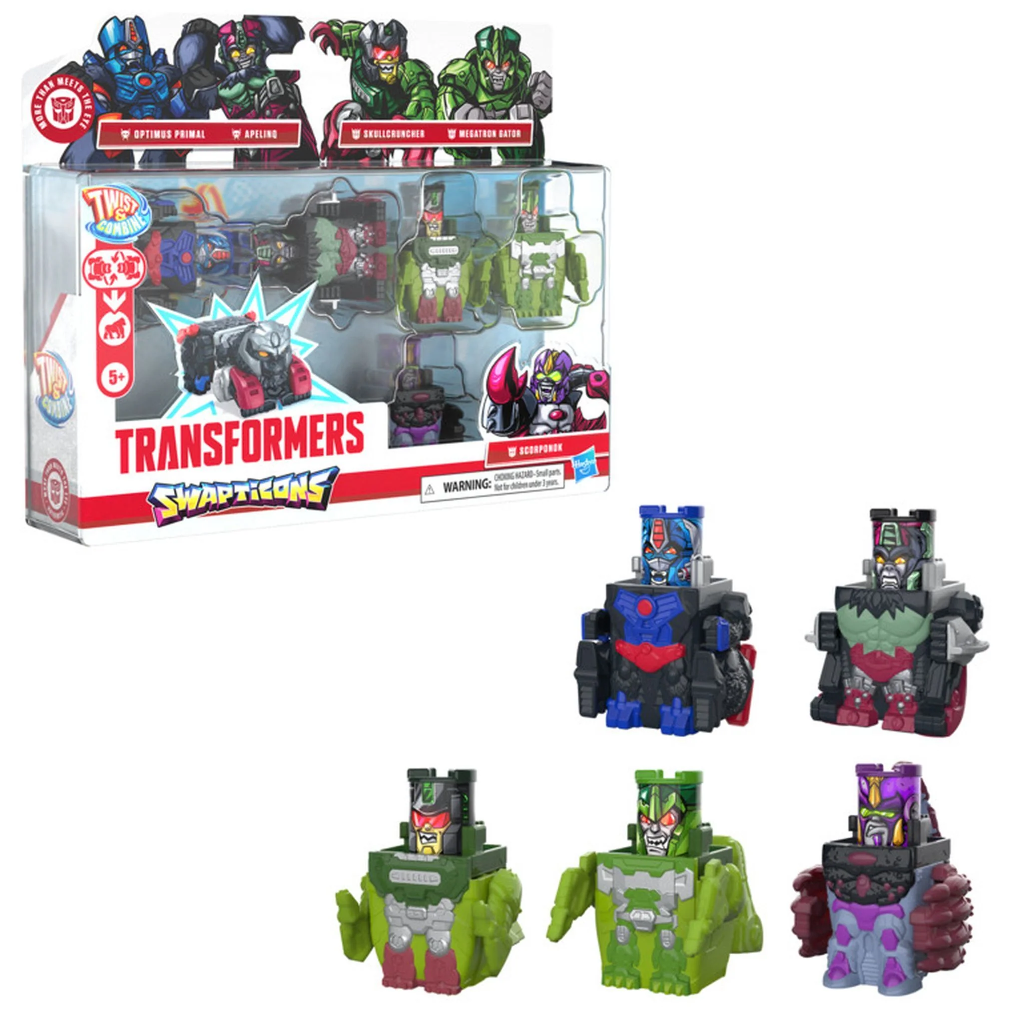 Transformers Swapticons Wild Jungle Mission 5 Pack