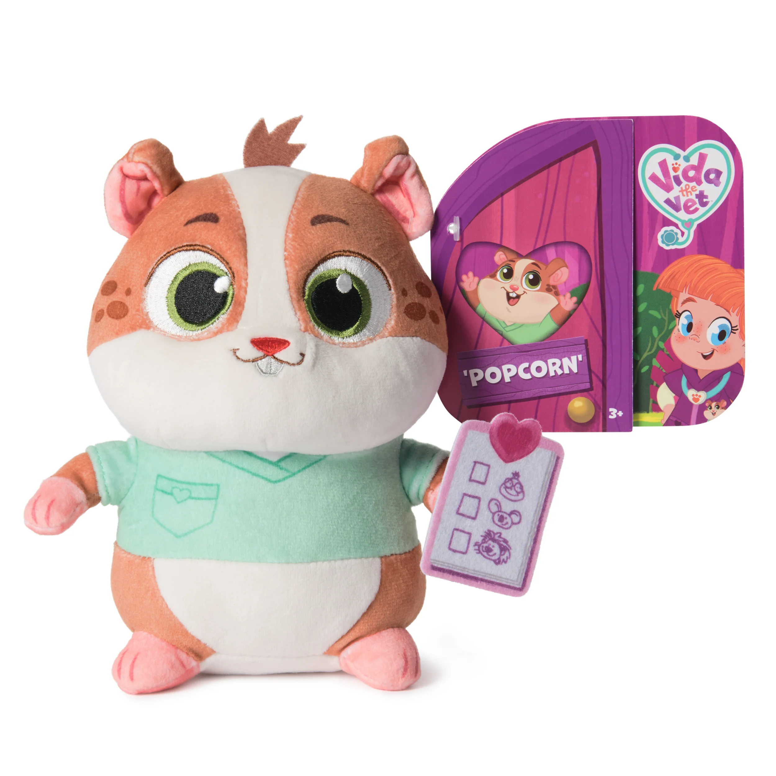 Vida The Vet 8 Inch Plush - Popcorn