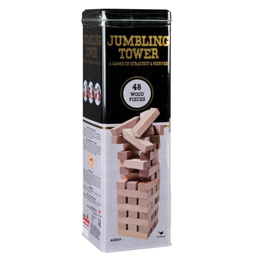 Cardinal Classic Jumbling Tower 48 Wooden Pieces