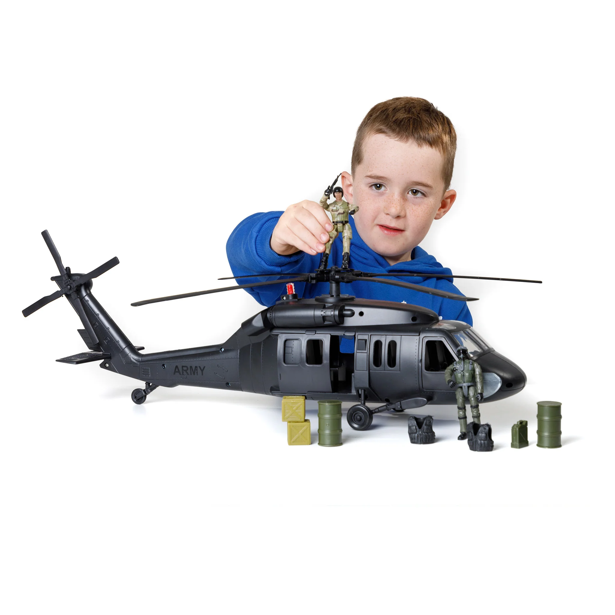 World Peacekeepers 1:18 Black Hawk Helicopter - Image 3