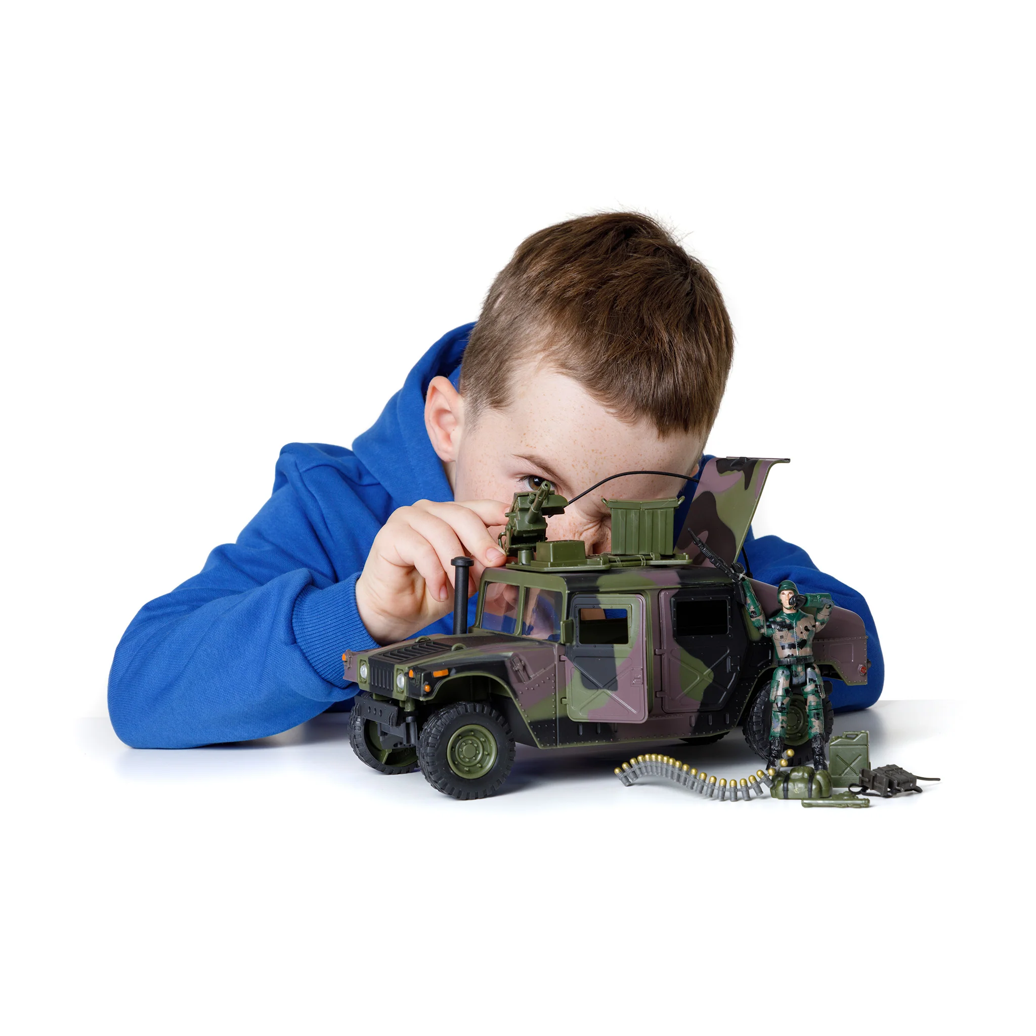 World Peacekeepers 1:18 Humvee Camo With Machine Gun - Image 5