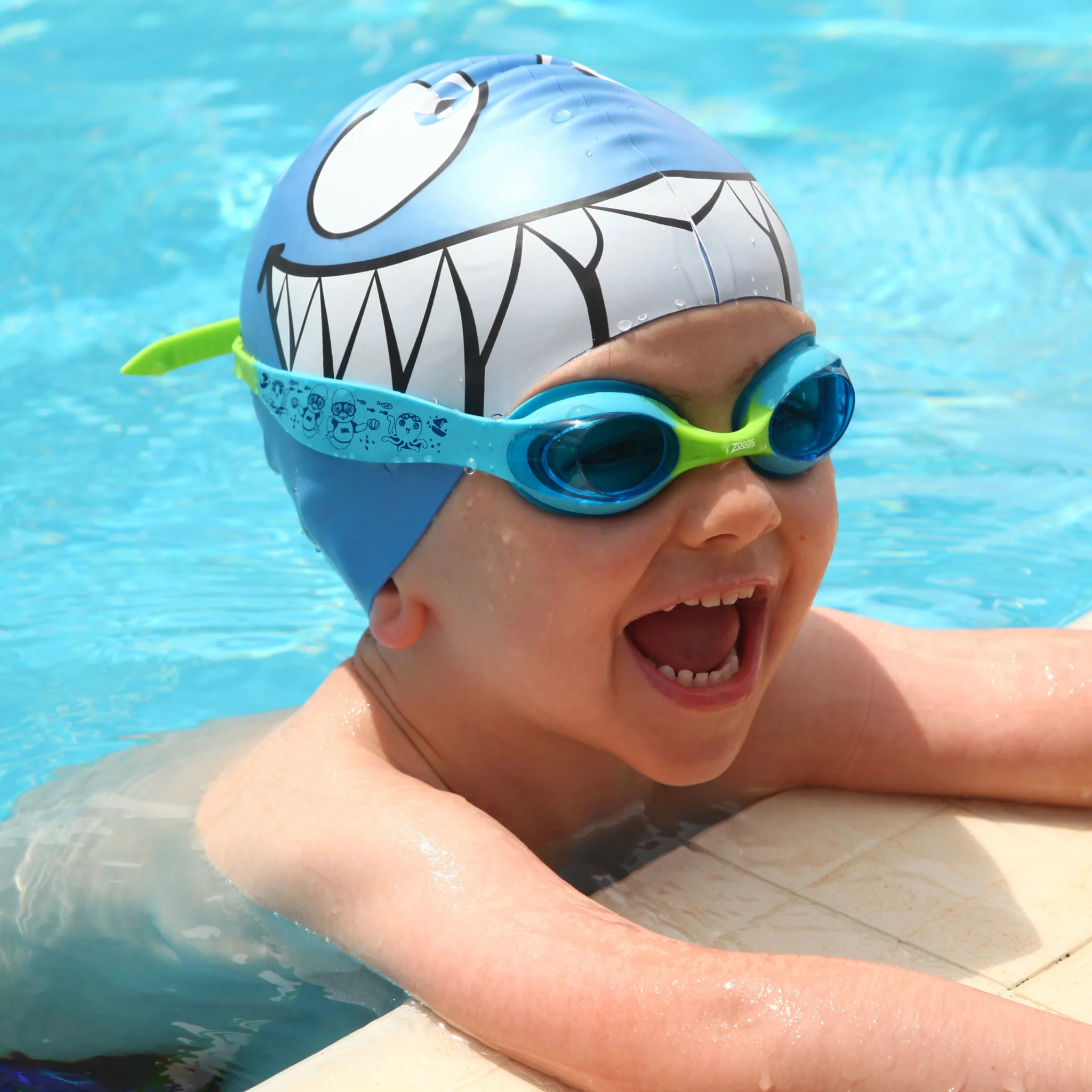 Zoggs Little Twist Blue/Green/Tint Blue Goggles - Image 2