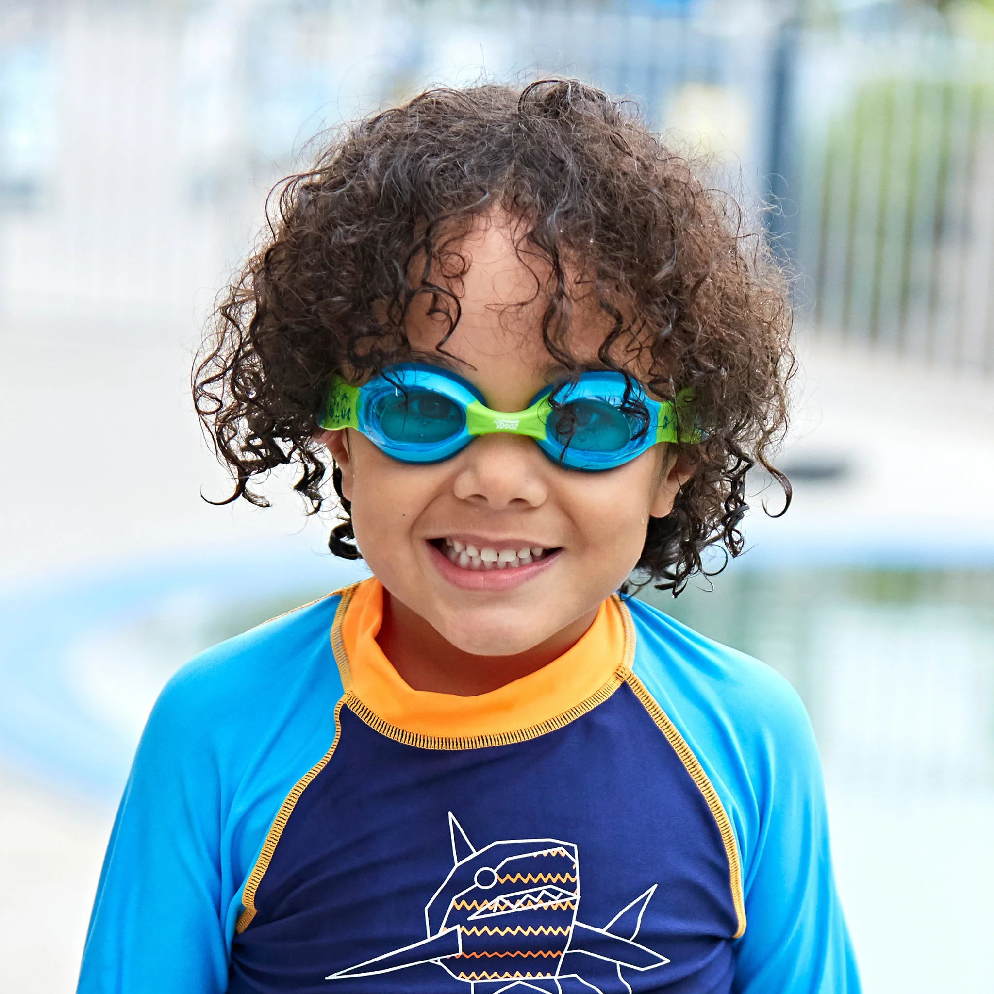Zoggs Little Twist Blue/Green/Tint Blue Goggles - Image 3