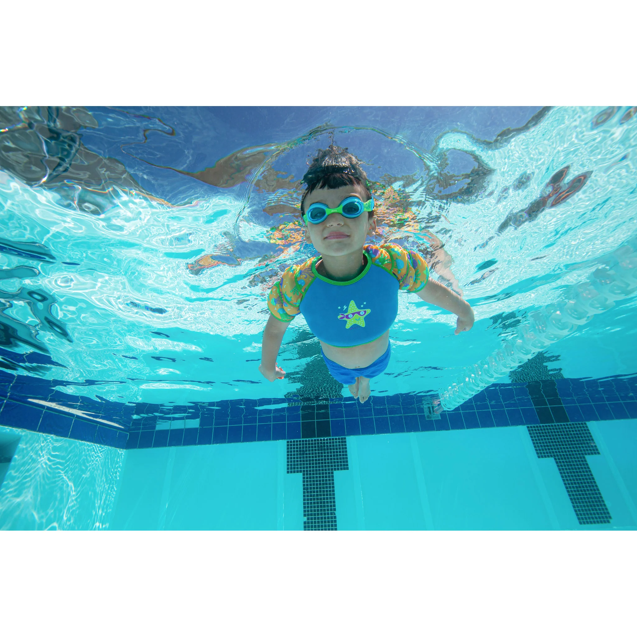 Zoggs Little Twist Blue/Green/Tint Blue Goggles - Image 5