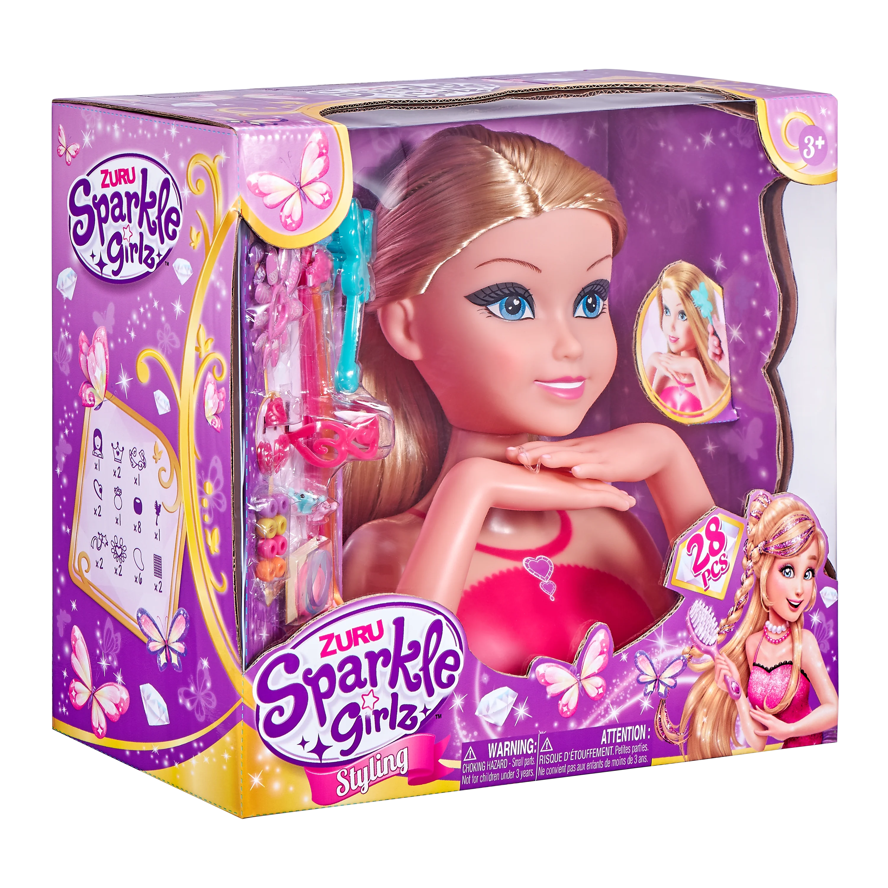 ZURU Sparkle Girlz Styling Princess Head With Fantasy Nail Design - Image 6