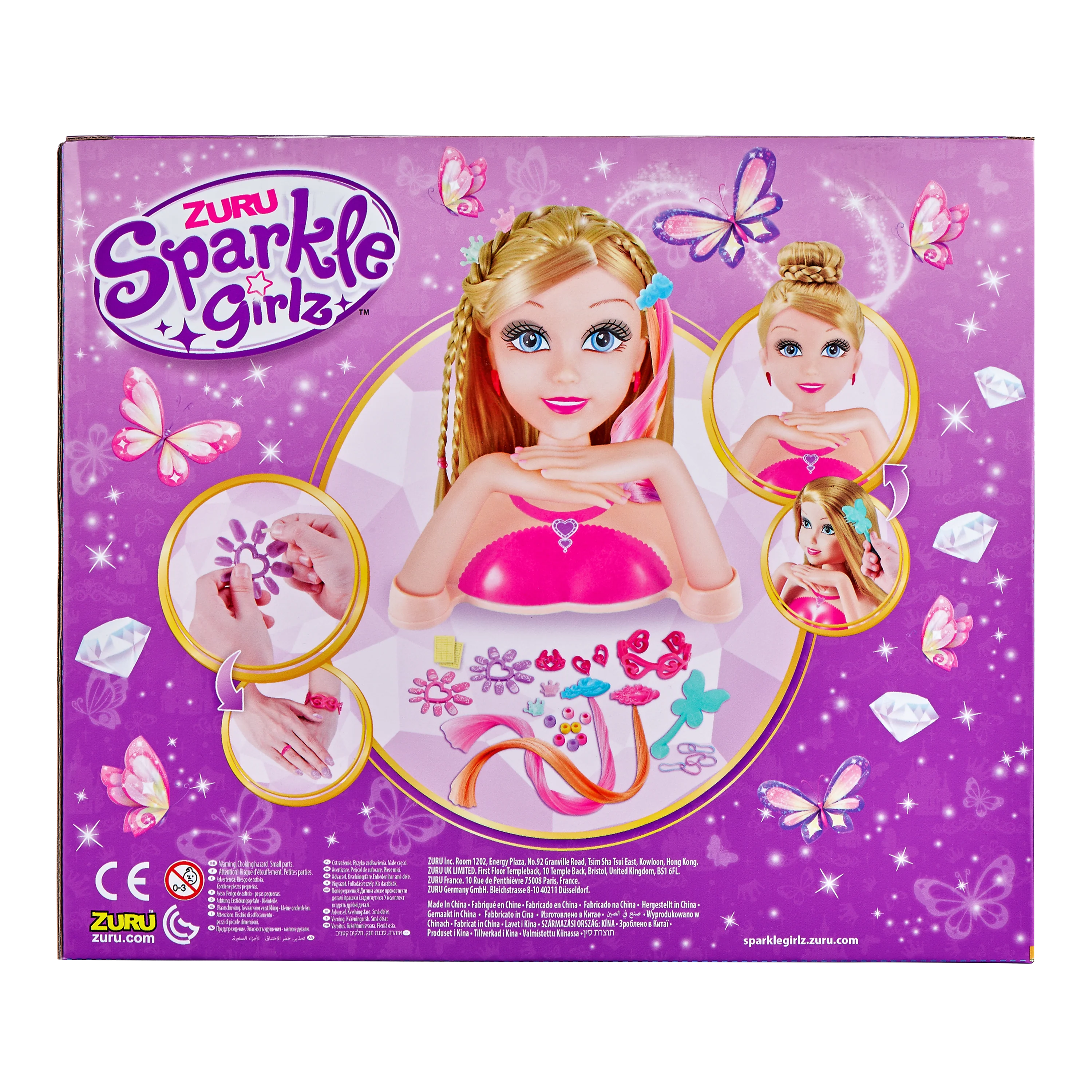 ZURU Sparkle Girlz Styling Princess Head With Fantasy Nail Design - Image 8